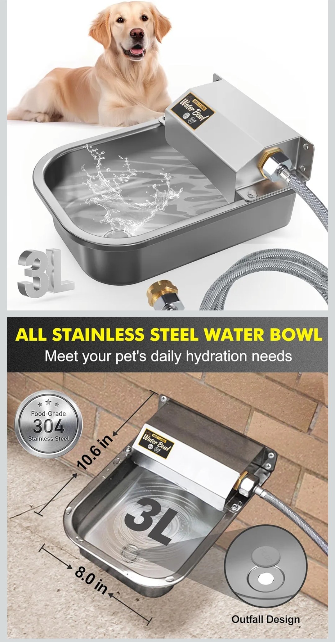 Outdoor Hose Water Dispenser