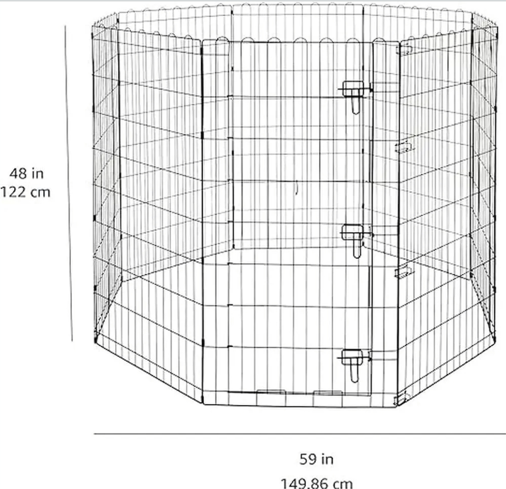 48-Inch Dog Exercise Pen